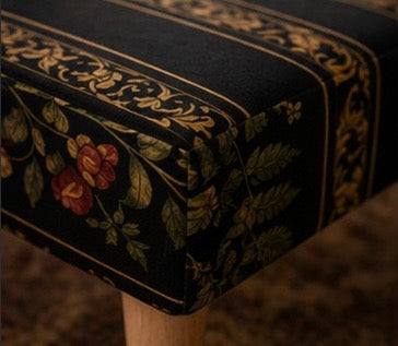 The Footstool — Botanical Stripe | The Grand Interior - The Canvas Collective
