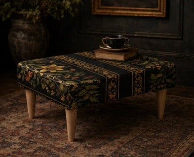 The Footstool — Botanical Stripe | The Grand Interior - The Canvas Collective