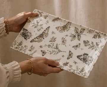 The Tray — Papillon Toile | The Naturalist’s Cabinet - The Canvas Collective
