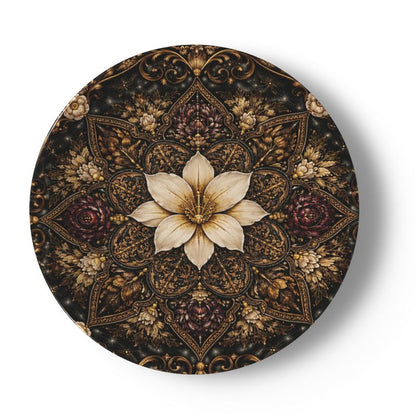 The China Plates — Lotus Mandala Set | The Gilded Cabinet - The Canvas Collective