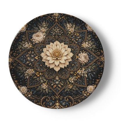 The China Plates — Lotus Mandala Set | The Gilded Cabinet - The Canvas Collective
