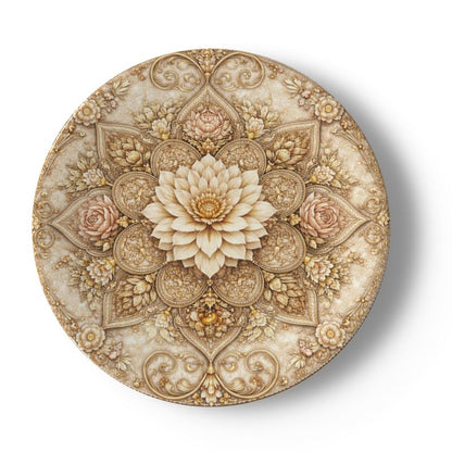 The China Plates — Lotus Mandala Set | The Gilded Cabinet - The Canvas Collective