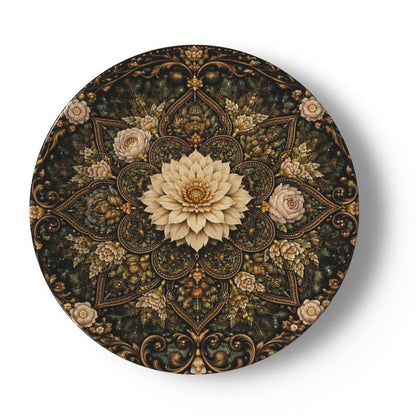 The China Plates — Lotus Mandala Set | The Gilded Cabinet - The Canvas Collective