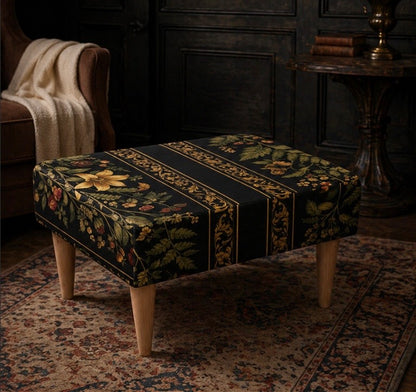 The Footstool — Botanical Stripe | The Grand Interior - The Canvas Collective