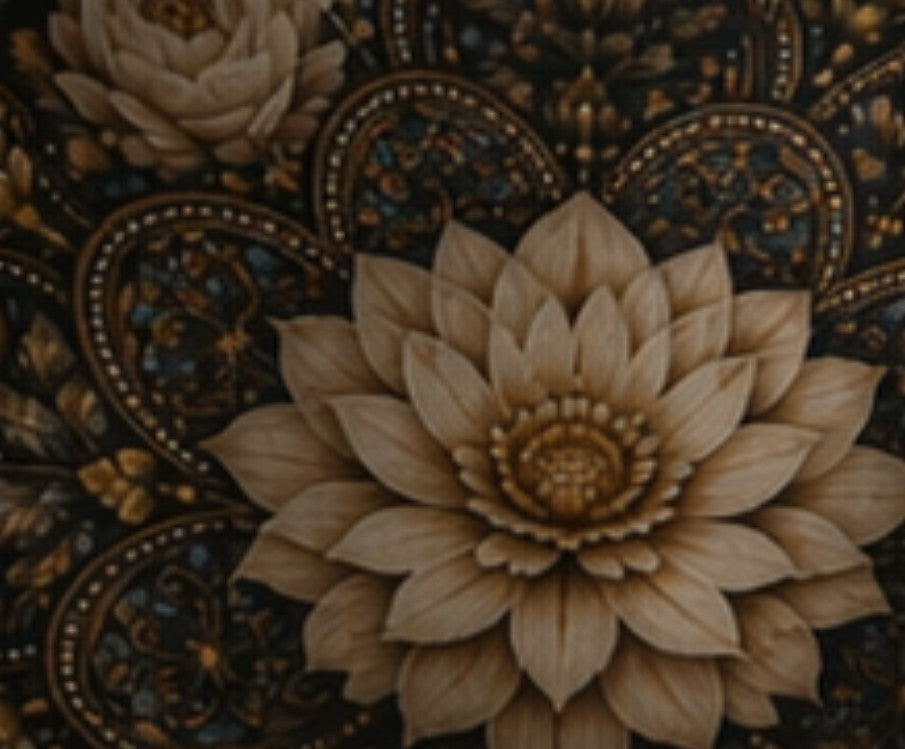 The Ornamental Bowl — Nocturnal Lotus Mandala | The Gilded Cabinet - The Canvas Collective